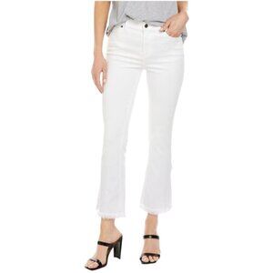 1.State Revolve Frayed Hem High Waist White Denim Jeans, size 30